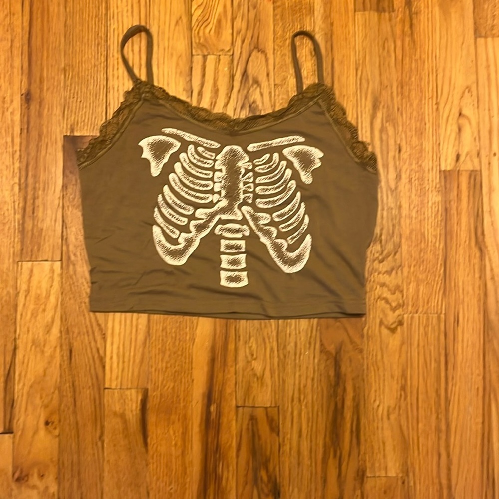 Cute Skeleton Crop Top